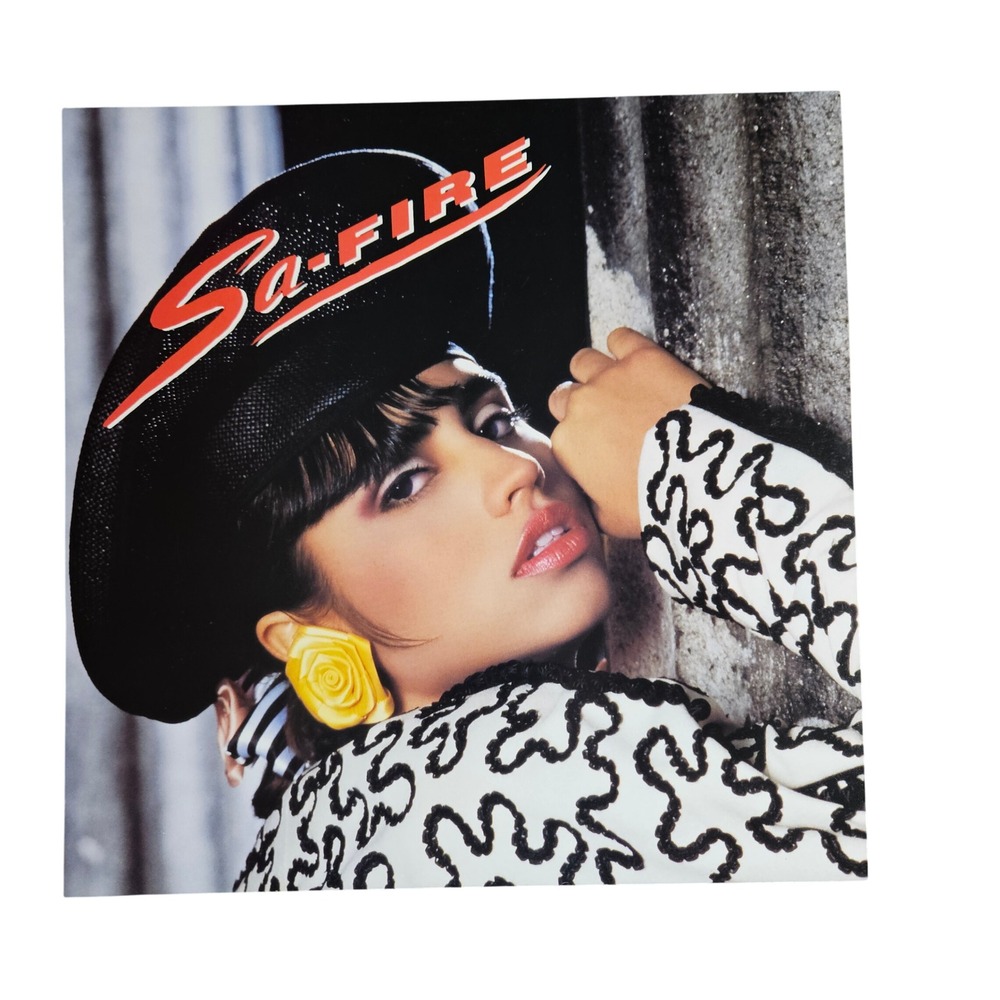 Sa-Fire Self-Titled 12x12 Double Sided Flat Promo Poster 1988 Freestyle‎ Mercury